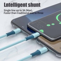 OLAF 3 in 1 USB Cable 3A Fast Charging USB C Cable For iPhone 13 12 Pro Max Xiaomi 12 11 Huawei Sams
