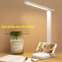 Table Lamp Eyes Protection Touch Dimmable LED Light Student Dormitory Bedroom Reading USB Rechargabl