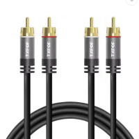 Male to Male Coaxial Cable Stereo Audio Cable Nylon 3m 5m RCA Video Cable for TV Amplifier Home