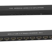 8 ports av audio video splitter HDMI 2.0 DTS-HD Master Audio solutions 4K2K@60Hz 1x8 hdmi splitter