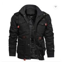 Custom OEM High Quality Mens Winter Coats Fleece Warm Thick Outwear Plus Size Jackets Cool Man Quilt
