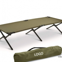 Outdoor Sports Hiking Camping Cheap Metal Folding Bed Aluminum Camping Bed Metal Outdoor Bed