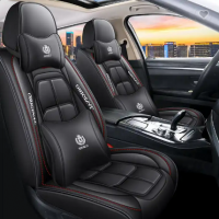 Car Interior Accessories Decoration Car Seat PVC Cushion Full Set Luxury Seat Cover Sport Leather Ca