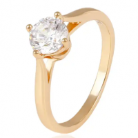 14044 Xuping diamond fashion jewelry, Fashion big diamond engagement ring, 18K Gold Plated wedding R