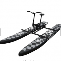 Favorite 2022 New arrival inflatable floating bicycle water bike pedal boats for sale