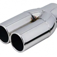 auto replacement part polished stainless steel dual exhaust escape YFX-0359