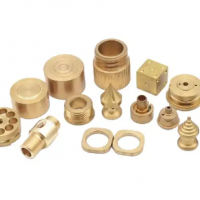 Copper Brass Metal Hardware Accessories Turned CNC Machining Parts Nuts Inserts Pins Precision CNC A